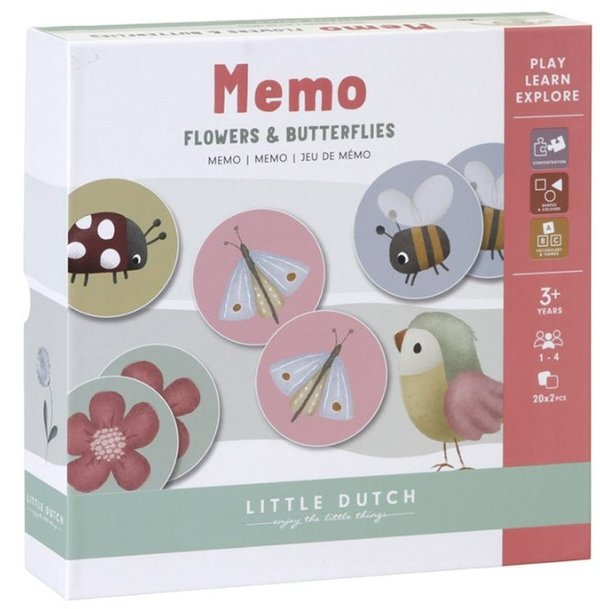 Little dutch memo flowers & butterflies